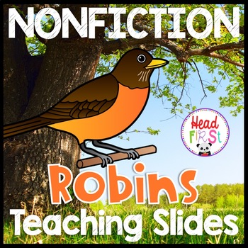 Preview of Robins Nonfiction Digital and Printable Slides, Books, and Activities