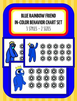 Blue Rainbow Friends Sticker