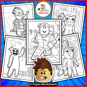 Roblox Coloring Pages for Kids, Girls, Boys - Roblox Characters ...