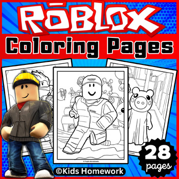 Roblox Coloring Pages for Kids, Girls, Boys - Roblox Characters Coloring  Posters