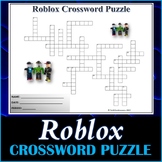 Roblox Crossword Puzzle | Printable Worksheet