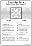 Cross Number Puzzle Worksheets Teaching Resources Tpt - roblox factory town tycoon script