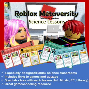 Preview of Roblox Metaversity Interactive Virtual Classroom:  Science Lessons