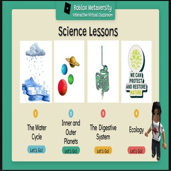 Roblox Metaversity Interactive Virtual Classroom: Social Studies Lessons