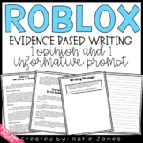 Roblox Worksheets Teaching Resources Teachers Pay Teachers - roblox writing activities