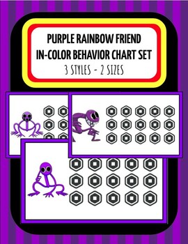 Roblox Red Rainbow Friend IN-COLOR Behavior Chart - 3 Styles - 2