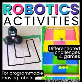 Preview of Robot Activites ⚙️ Robotics Challenges ⚙️ for Hour of Code Dash Sphero Finch
