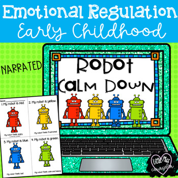 Preview of Robot Calm Down:  Emotional Regulation Narrated PowerPoint