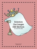 Robot Challenge Cards- SET of 5 (Red Edition)