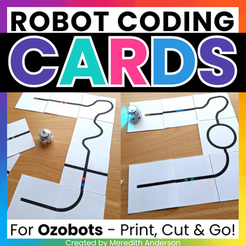 Preview of Ozobot Activity Robotics Maze Coding Cards for Ozobot Robots ⭐ Print & GO! ⭐