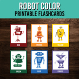 Robot Color Flashcards | VIPKid Prop | Preschool and Early