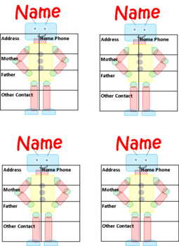 Preview of Robot Contact Cards