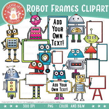 Preview of Robot Frames Clipart