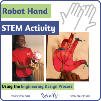 Preview of Robot Hand STEM Activity (Printed & Digital)