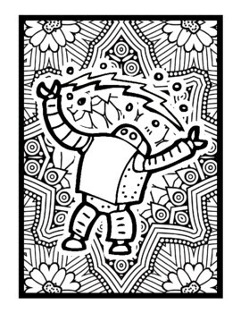 robot mandala coloring pages for kids coloring sheets pdf printable pages