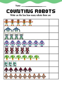 Preview of Robot Math Adventure - math practice