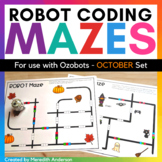 Robot Mazes for use with Ozobots - October Coding Activiti