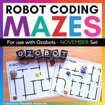 Preview of Robot Mazes for use with Ozobots - November Coding 