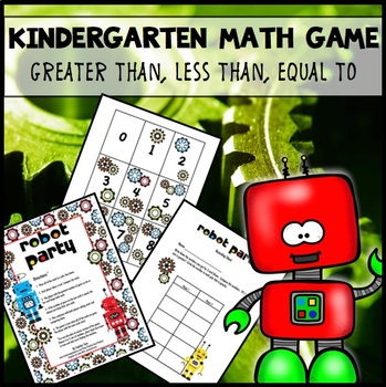 Preview of Math Games Kindergarten Greater Than, Less Than, Equal To FREE