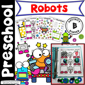 Preview of Robot Preschool Theme