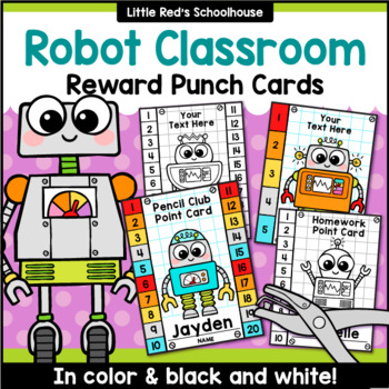 Robot Themed Printable Reward Stickers for Classroom Management 