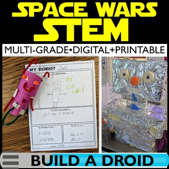 Preview of Star Wars Day Robot STEM Challenge STEAM Activities May Fourth 4th Project Space