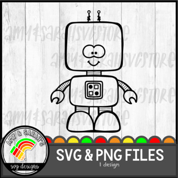 Download Robot Svg Design By Amy And Sarah S Svg Designs Tpt