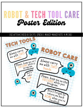 Preview of Robot & Tech Tool Care Posters