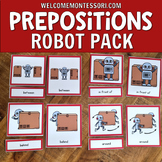 Robot Themed Engaging Preposition Practice: Kindergarten L