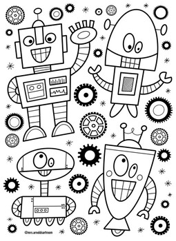 Robot page by Mrs Arnolds Art Room | TPT
