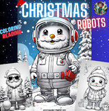 Robotic Christmas Magic: A Coloring Wonderland | coloring 