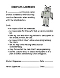 Robotics Contract for All Types of LEGO Robotics