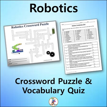 Preview of Robotics Crossword & Vocabulary Quiz