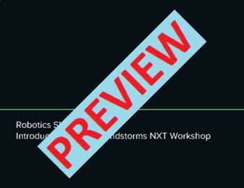 Preview of Robotics Introduction to Lego Mindstorms NXT