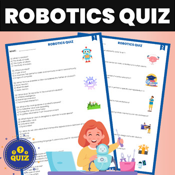 Preview of Robotics Quiz | Science and Robots Trivia Quiz