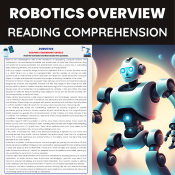 Preview of Robotics Reading Comprehension for Robotics Overview