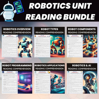 Preview of Robotics Unit Reading Comprehension Bundle
