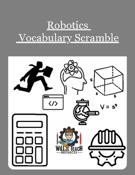 Preview of Robotics Vocabulary Scramble