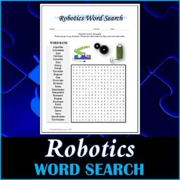Preview of Robotics Word Search Puzzle