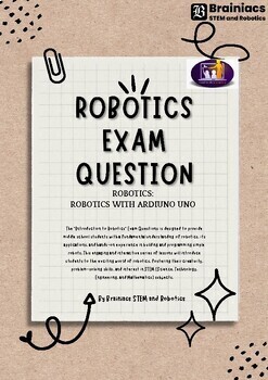 Preview of Robotics with Arduino Exam Questions