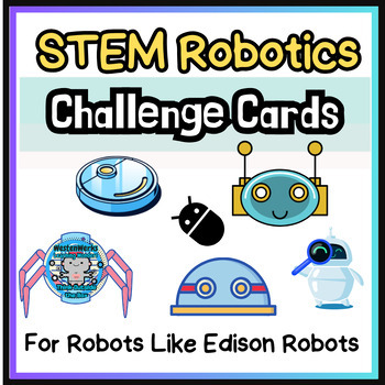 Preview of Robot Challenge Cards | STEM | Edison Robots | other moving robots