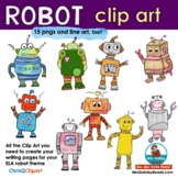 Robots | Clip Art | Robot Designs for Worksheets