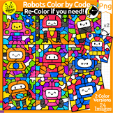 Robots Color by Code Clipart | Artificial Intelligence | C