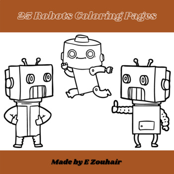 Preview of Robots Coloring Pages for All Ages