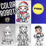 Robots Coloring pages | A Robots coloring book for kids