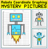 Robots Coordinate Graphing Mystery Pictures | End of the Y