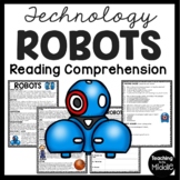 Robots Informational Text Reading Comprehension Worksheet 