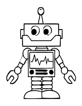Robots coloring book l 30 Printable Robots coloring pages for kids.