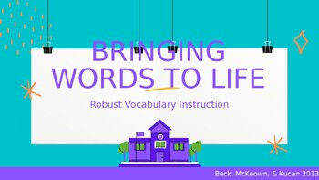 Preview of Robust Vocabulary Instruction PD