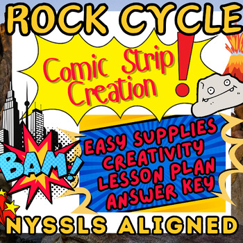 Preview of Rock Cycle Adventure: NYSSLS Lesson with Comic Strip Creation
